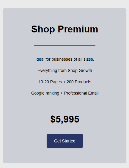 Shop Premium Ecommerce Website