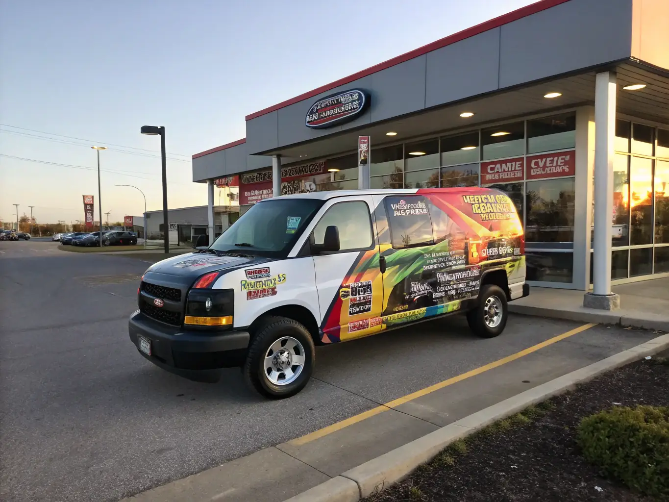 A Rittaco Electric service van parked outside a building, symbolizing their commitment to prompt and reliable service.