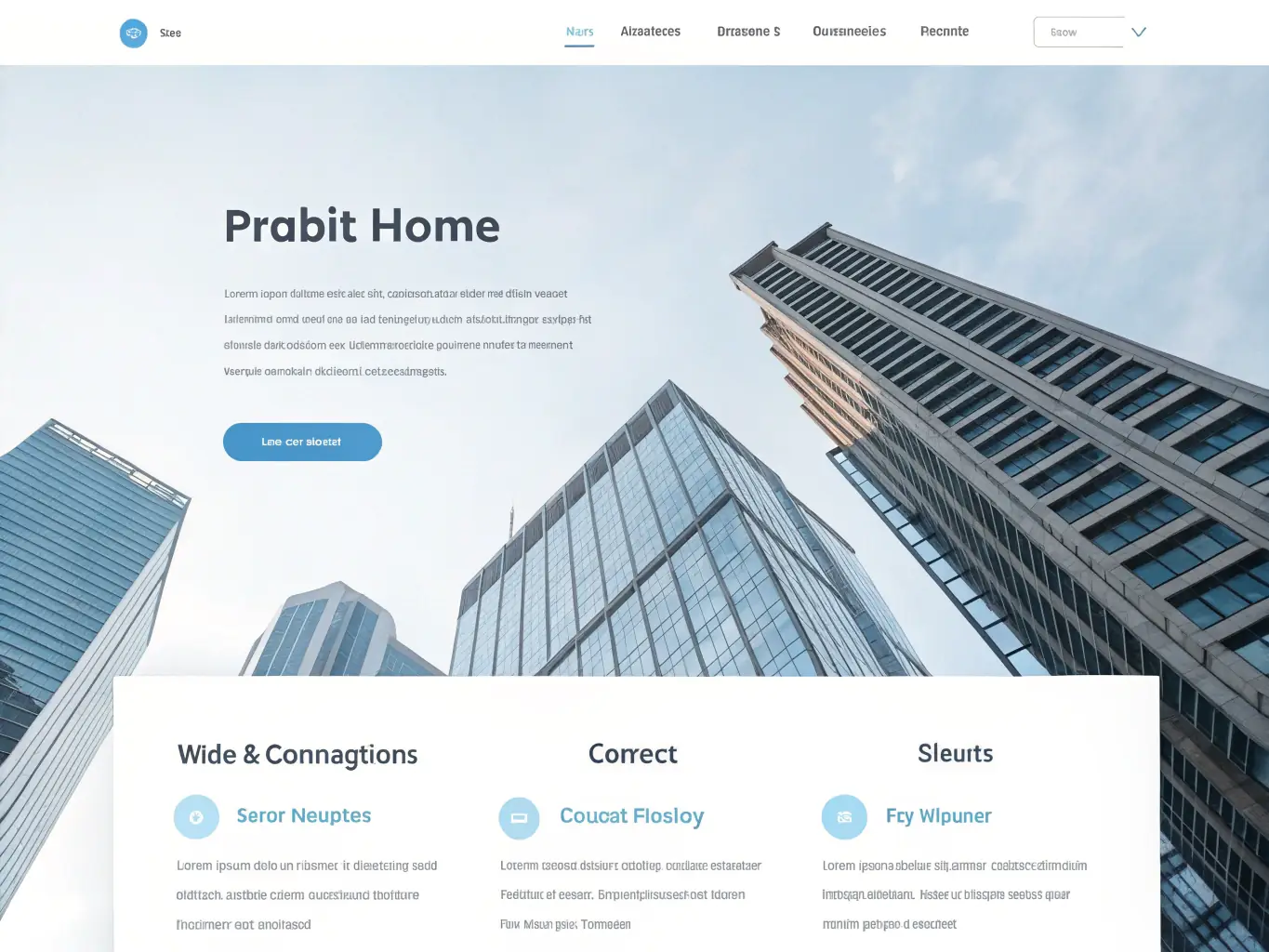 A user-friendly navigation bar on a roofing company website, showcasing clear categories like 'Services, ' 'Projects, ' 'About Us, ' and 'Contact.' The design is intuitive and easy to navigate.