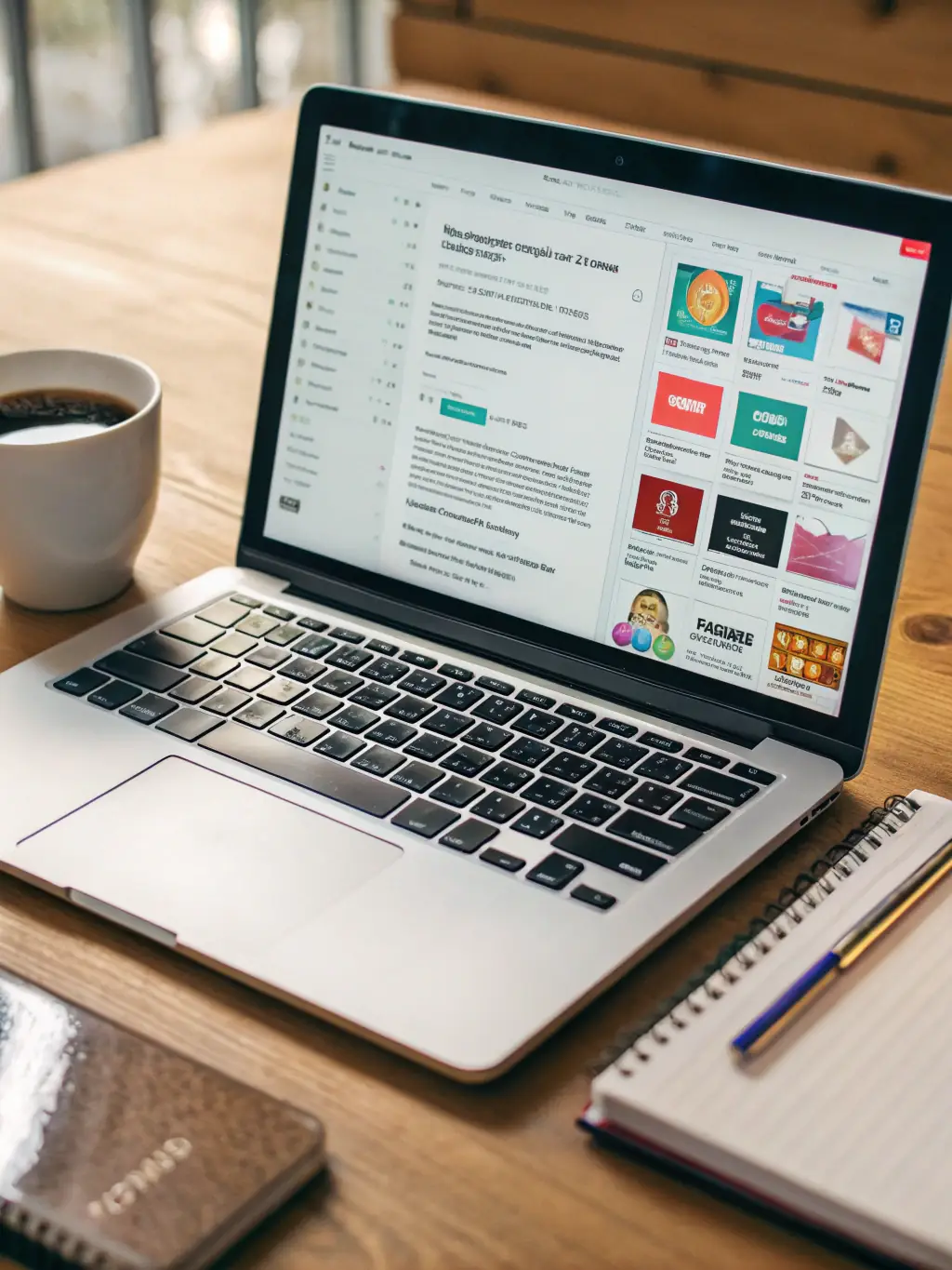 A mockup of a professional email inbox on a laptop screen, showcasing a branded email signature.