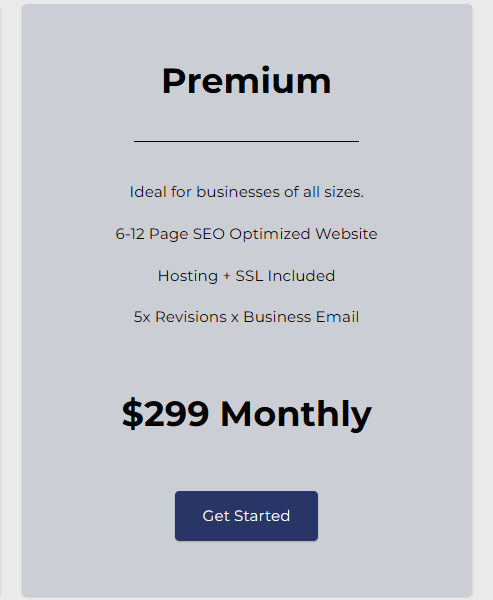 Complete Premium Website Development - Charged Monthly
