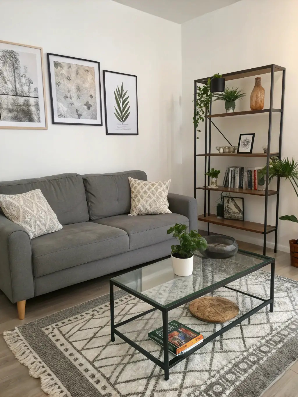 An image of a fully furnished living room, complete with arranged furniture, decor, and electronics, illustrating the convenience of first 48-hour setup services.